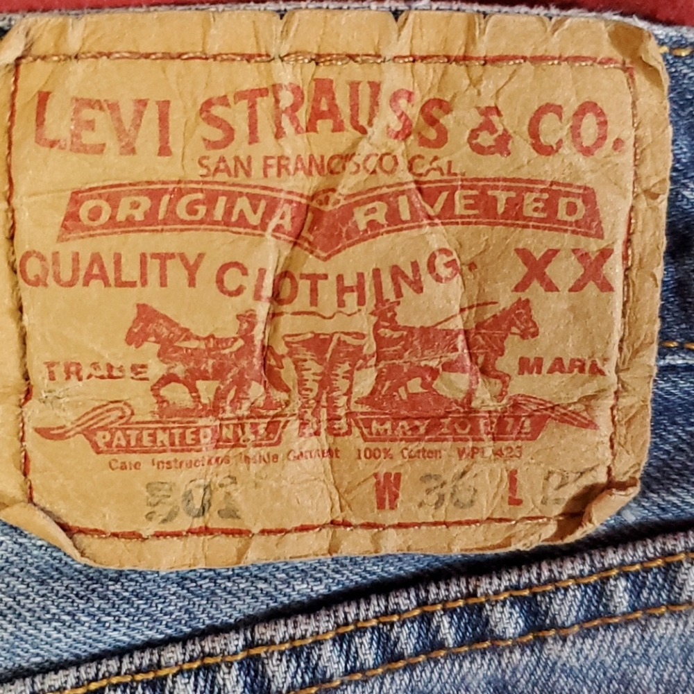 501 Levi's Button Fly. - image 7
